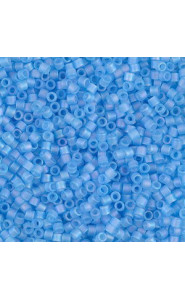 Miyuki delica beads 10/0 - Matted transparent aqua ab DBM-861